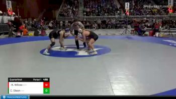 4A-160 lbs Quarterfinal - Kaeden Wilcox, Natrona County vs Colby Olson, Cheyenne East