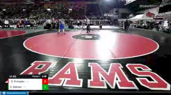 5A 160 lbs Quarterfinal - Sebastian Prangley, Coeur D`Alene vs Gabe Reeves, Thunder Ridge