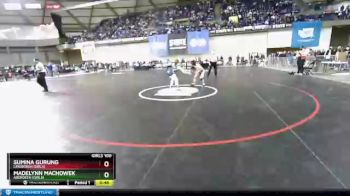 Girls 100 lbs Cons. Round 4 - Sumina Gurung, Lindbergh (Girls) vs Madelynn Machowek, Aberdeen (Girls)