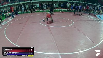 80 lbs Quarterfinal - Liam Maya, California vs Cruz Armstrong, Idaho