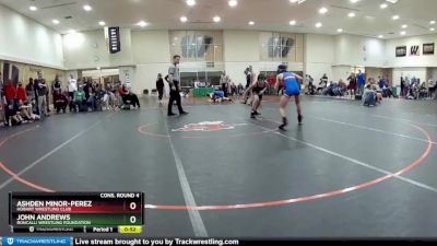 110 lbs Cons. Round 4 - John Andrews, Roncalli Wrestling Foundation vs Ashden Minor-perez, Hobart Wrestling Club