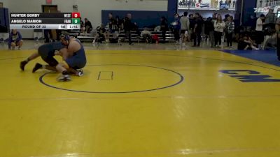 189 lbs Round Of 32 - Hunter Gorby, West Greene vs Angelo Marion, Franklin Regional