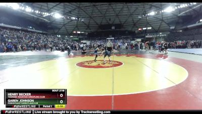 86 lbs Champ. Round 2 - Garen Johnson, FordDynastyWrestlingClub vs Henry Becker, Thunder Mountain Wrestling Club