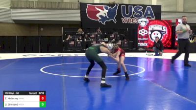 12U Boys - 58 lbs Quarters - Oscar Ormond, North Carolina vs Trenton Maloney, Bad Karma Wrestling Club