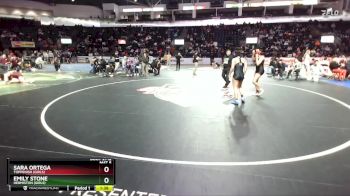 Girls 135 lbs Semifinal - Emily Stone, Hermiston (Girls) vs Sara Ortega, Toppenish (Girls)