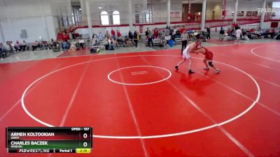 197 lbs 1st Place Match - Charles Baczek, Wabash vs Armen Koltookian, UIndy