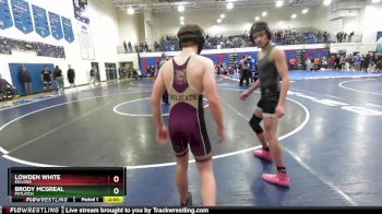 120 lbs Champ. Round 1 - Lowden White, Kellogg vs Brody McGreal, Potlatch