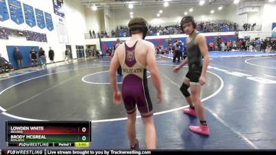 120 lbs Champ. Round 1 - Lowden White, Kellogg vs Brody McGreal, Potlatch