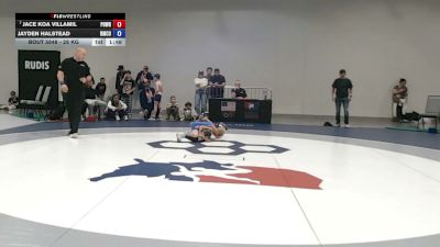 28 kg Cons. Sub-quarters - Jace Koa Villamil, Poway Wrestling vs Jayden Halstead, Roseburg Mat Club /Umpqua Valley Wrestling Associaction