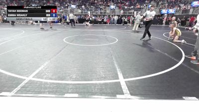 80.8-85.6 lbs Semifinal - Tayah Beeman, Darkhorse WC vs Emma Weakly, Iron Grapplers