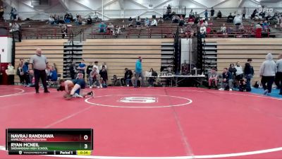 106 lbs Cons. Round 2 - Ryan Mcneil, Shenandoah High School vs Navraj Randhawa, Hamilton Southeastern