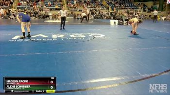 124 lbs Quarterfinal - Madisyn Racine, W1-Minot vs Alexis Schneider, E4-Napoleon G-S