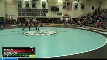 195 lbs Round 1 (4 Team) - Dominic Lopez, Cheyenne East vs Ky Berlin, Fort Collins