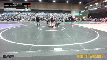 115 lbs Quarterfinal - Sergio Valencia, Team Farmersville vs Peyton Boston, Van Buren Matdawgs