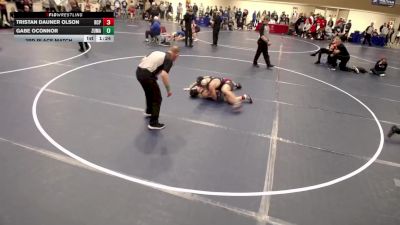 16U - 157 lbs 3rd Place Match - Tristan Dauner Olson, Rochester Century Panthers vs Gabe OConnor, Zumbrota-Mazeppa