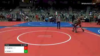 83 lbs Final - Hunter Hughes, Bixby Youth Wrestling vs Stacey Brown, Pin-King All Stars