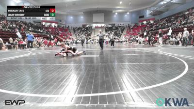 76-80 lbs 3rd Place - Tucker Tate, Grove Takedown Club vs Liam Wright, Broken Arrow Wrestling Club