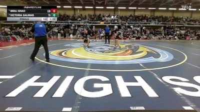 132 lbs Final - Meili Shao, La Salle Academy vs Victoria Salinas, Toll Gate