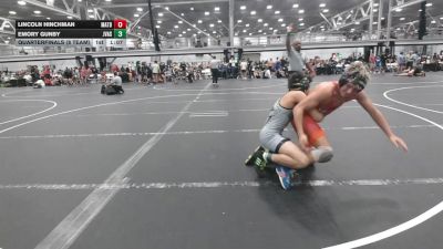 150 lbs Quarterfinals (8 Team) - Lincoln Hinchman, Mat Assassins Black vs Emory Gunby, JV All Stars