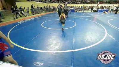 52 lbs Consi Of 8 #1 - Keo Andrist, ReZults Wrestling vs Wyatt Blake, Lions Wrestling Academy