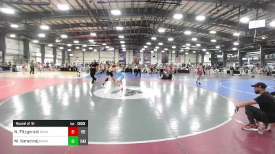 150 lbs Round Of 16 - Noah Fitzgerald, Midwest Monsters vs Marc Saracinaj, Mat Assassins Black