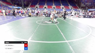 165 lbs Rnd Of 16 - Kaizen Detoles, UT vs Caige Horak, OH