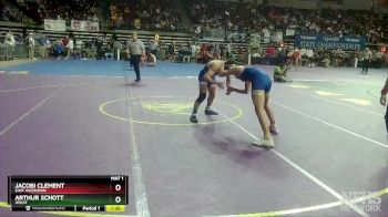 D 1 160 lbs Quarterfinal - Arthur Schott, Jesuit vs Jacobi Clement, East Ascension