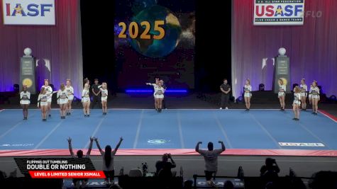 Flipping Out Tumbling - Double or Nothing [2025 L6 Limited Senior XSmall Semis] 2025 The Cheerleading Worlds
