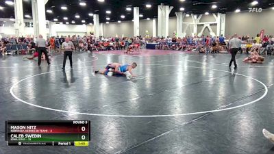 138 lbs Round 5 (8 Team) - Caleb Swedin, Iowa Gold vs Mason Nitz, Nebraska Heroes (B Team)