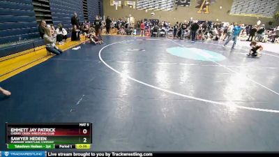 45-49 lbs Semifinal - Emmett Jay Patrick, Cherry Creek Wrestling Club vs Sawyer Hedeen, Punisher Wrestling Company