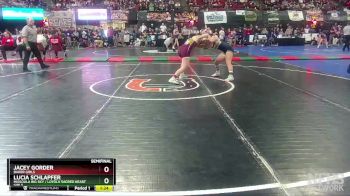 G - 126 lbs Semifinal - Jacey Gorder, Baker Girls vs Lucia Schlapfer, Missoula Big Sky / Loyola Sacred Heart Girls