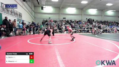 60 lbs Quarterfinal - Urijah Bolin, Sallisaw Takedown Club vs Kruz Means, Brushy Wrestling Club