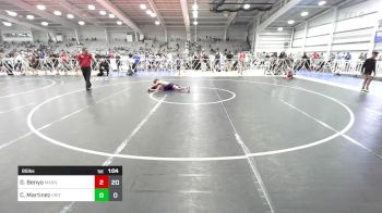 95 lbs Rr Rnd 1 - Gabe Benyo, Mat Assassins Black vs Camren Martinez, Grit Mat Club Blue