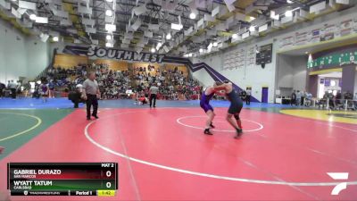 175 Boys Champ. Round 1 - Wyatt Tatum, Carlsbad vs Gabriel Durazo, San Marcos