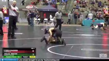 AA 106 lbs Cons. Round 1 - Cyrus Sanders, Clarksville vs Miguel Rincon, Bradley Central