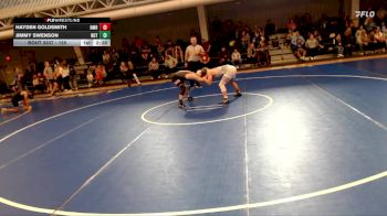 125 lbs Champ. Round 3 - Jimmy Swenson, Northern Oklahoma College-Tonkawa vs Hayden Goldsmith, New Mexico Highlands