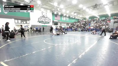 113 lbs Cons. Round 2 - Adrian Hernandez, Canyon Springs vs Jose Lopez, Desert Hot Springs