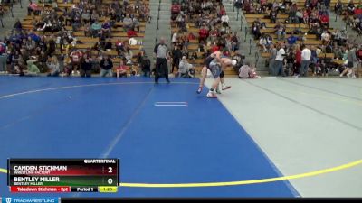 130 lbs Quarterfinal - Bentley Miller, Bentley Miller vs Camden Stichman, Wrestling Factory