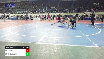 123 lbs Semifinal - Madden Edgar, Blackwell vs Madden Skidmore, Edmond North