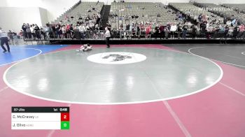 87-J lbs Round Of 16 - Christian McCravey, Long Beach vs Jaeden Olivo, Iron Horse