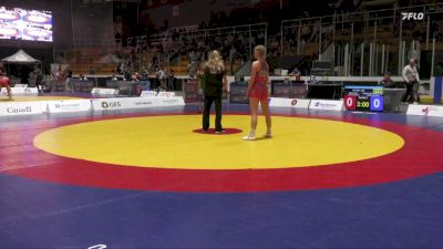 55kg (non-olympic) Semifinal - Brooklyn Brown, Brock WC vs Robbie Ann Pingal, Edmonton Wrestling Club