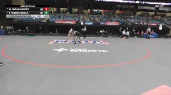 157 lbs 7th Place Match - 9 Fabian Padilla, Life vs 15 Logan Hancey, Embry-Riddle