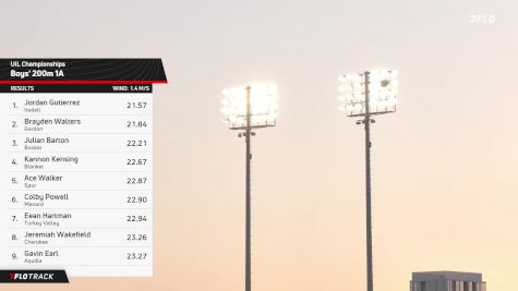 High School Girls' 200m 6A, Finals 1