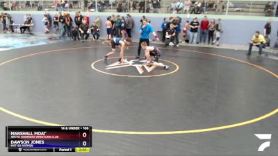 106 lbs Final - Marshall Moat, Arctic Warriors Wrestling Club vs Dawson Jones, Mat-Su Matmen