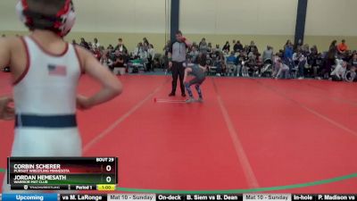 75 lbs Cons. Round 1 - Jordan Hemesath, Warrior Mat Club vs Corbin Scherer, Pursuit Wrestling Minnesota