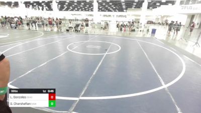 98 lbs 2nd Place - Liam Gonzales, Deadshot Wrestling Club vs Giovanni Charshafian, Savage House WC