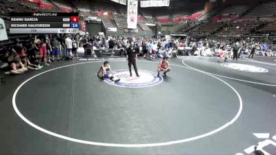 175 lbs Keanu Garcia, KCWA - Kern County Wrestling Association vs Richard Halvorson, NAWA - North Area Wrestling Association