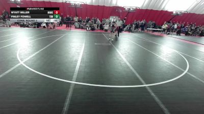 12U Boys - 92 lbs Cons. Round 3 - Wyatt Miller, Mt. Horeb Wrestling Club vs Finley Fowell, Top Dawgs Wrestling