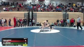 126 lbs Quarterfinal - Eli Broady, Mt. Vernon (Fortville) vs Max Quiroz, Chesterton