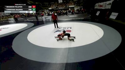 53 lbs Quarters - Christian Valdivia, Total Kaos Wrestling Club vs Brandon Palafox, Southwest Stallions Wrestling Club